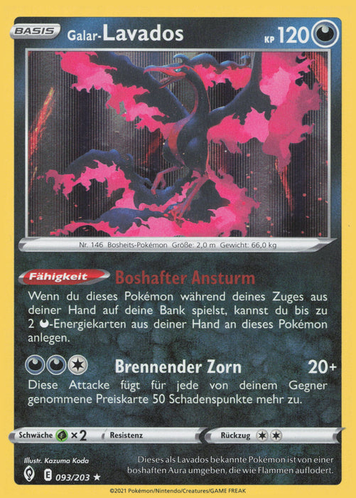 Galar-Lavados EVS-093 Holo Rare Deutsch