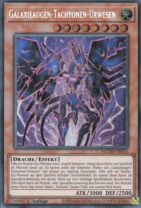 Galaxieaugen-Tachyonen-Urwesen MZTM-DE011 Secret Rare Deutsch