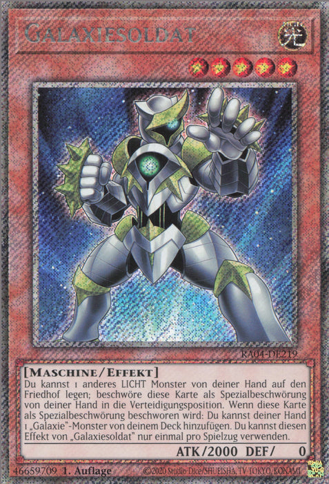 Galaxiesoldat (V.1) RA04-DE219 Platinum Secret Rare Deutsch