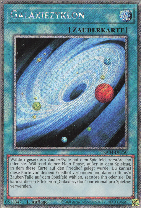 Galaxiezyklon (V.1) RA04-DE250 Platinum Secret Rare Deutsch