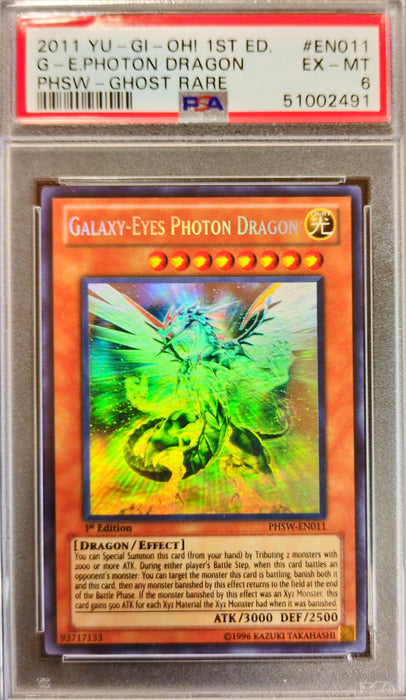 Galaxy-Eyes Photon Dragon (V.1) PHSW-EN011 Ghost Rare Amerikanisch PSA 6