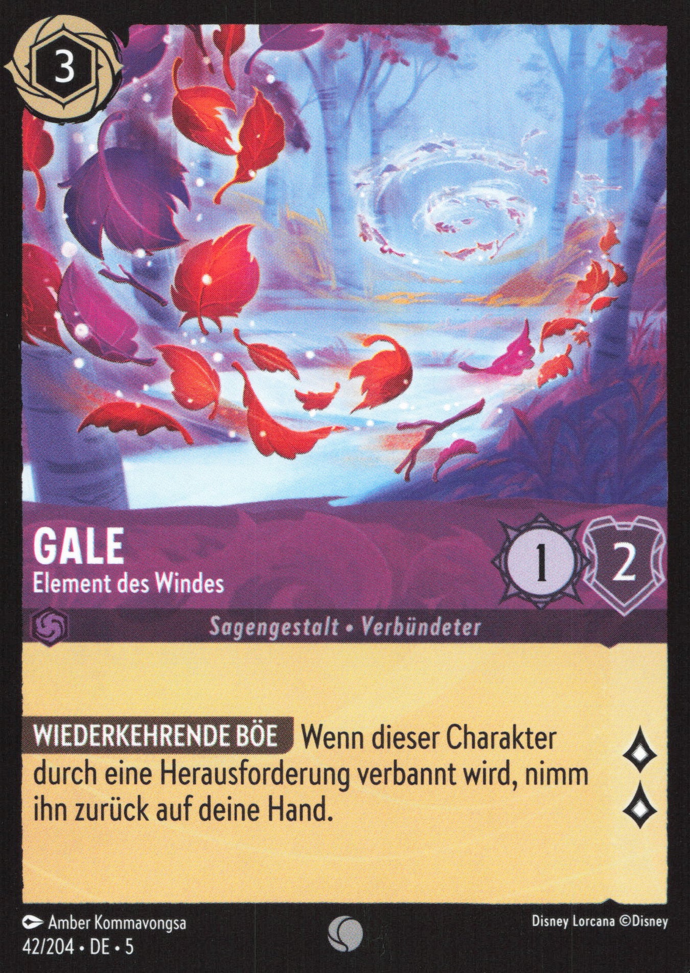Alle Gale Charakterkarten in Disney Lorcana