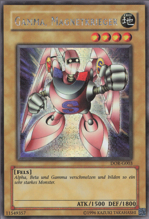 Gamma, Magnetkrieger (V.1) DOR-DEE003 Secret Rare