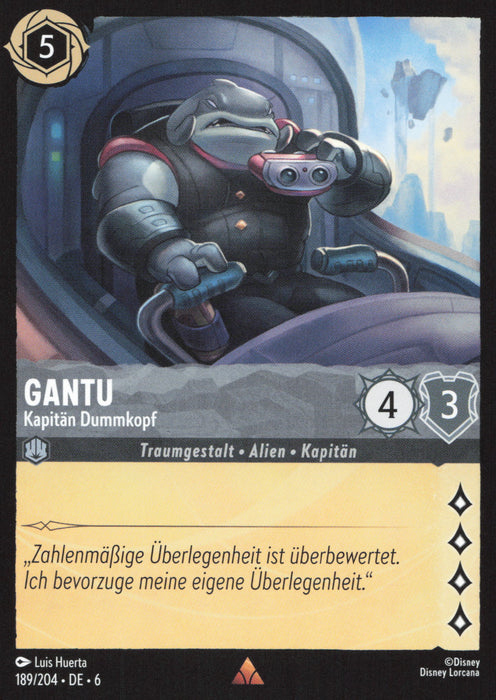 Gantu - Kapitän Dummkopf 6AZS-189 Rare Deutsch