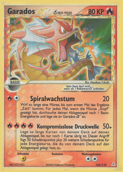 Garados ☆ δ Delta Species HP-102 Holo Rare Deutsch