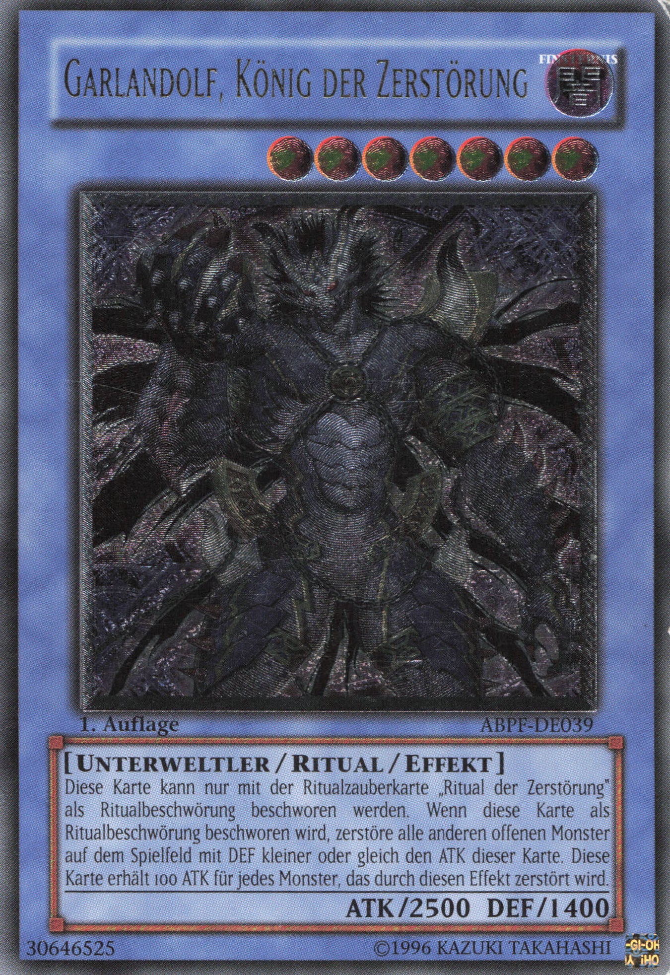 Yu-Gi-Oh! Garlandolf, König der Zerstörung