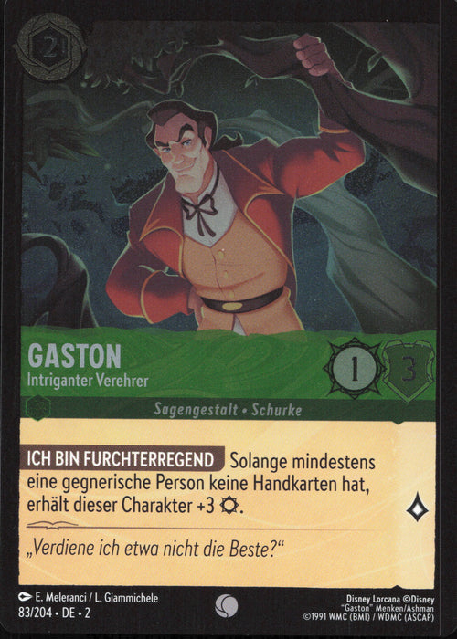 Gaston - Intriganter Verehrer 2ROF-083 Common Deutsch