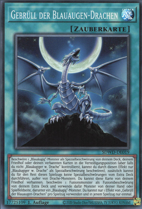 Gebrüll der Blauaugen-Drachen SDWD-DE019 Super Rare Deutsch