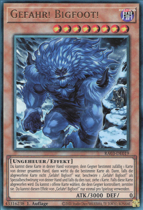 Gefahr! Bigfoot! (V.14) RA03-DE019 Ultimate Rare Deutsch