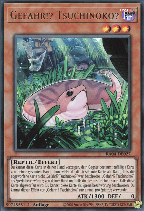 Gefahr!? Tsuchinoko? (V.2) RA04-DE027 Ultra Rare Deutsch