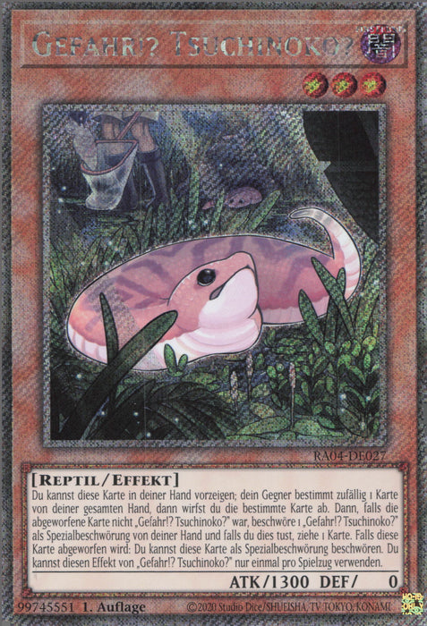 Gefahr!? Tsuchinoko? (V.4) RA04-DE027 Platinum Secret Rare Deutsch
