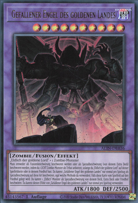 Gefallener Engel des goldenen Landes ALIN-DE036 Ultra Rare Deutsch