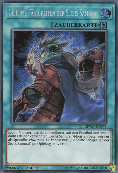 Geheime Fähigkeiten der Sechs Samurai SPWA-DE007 Secret Rare Deutsch