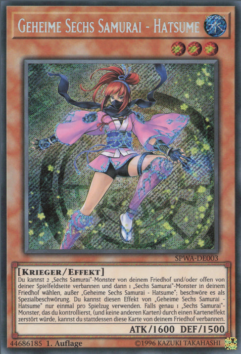 Geheime Sechs Samurai - Hatsume SPWA-DE003 Secret Rare