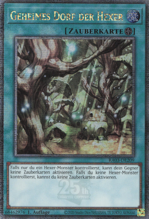 Geheimes Dorf der Hexer (V.2) RA03-DE209 Quarter Century Secret Rare Deutsch