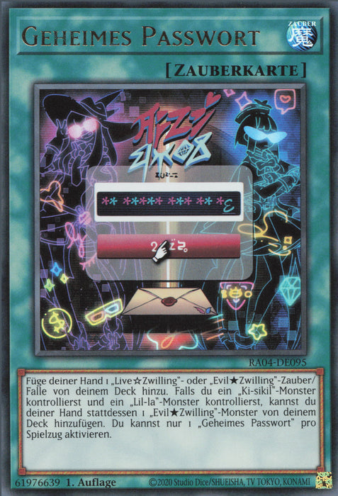 Geheimes Passwort (V.2) RA04-DE095 Ultra Rare Deutsch