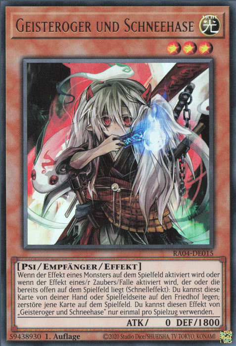 Geisteroger und Schneehase (V.2) RA04-DE015 Ultra Rare Deutsch