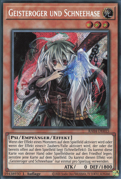 Geisteroger und Schneehase (V.3) RA04-DE015 Secret Rare Deutsch