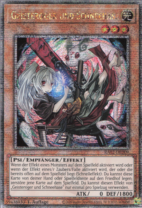 Geisteroger und Schneehase (V.5) RA02-DE009 Quarter Century Secret Rare Deutsch