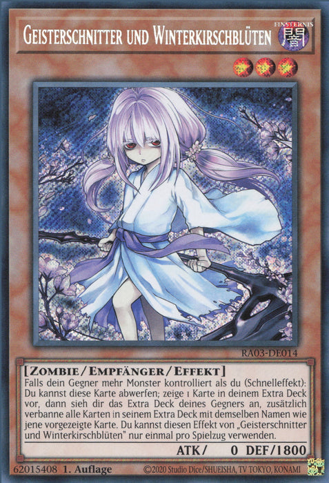 Geisterschnitter und Winterkirschblüten (V.3) RA03-DE014 Secret Rare Deutsch