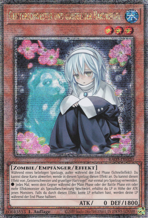 Geisterschwester und gruseliger Hartriegel (V.6) RA03-DE020 Quarter Century Secret Rare Deutsch