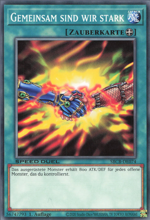Gemeinsam sind wir stark SBCB-DE074 Common Deutsch