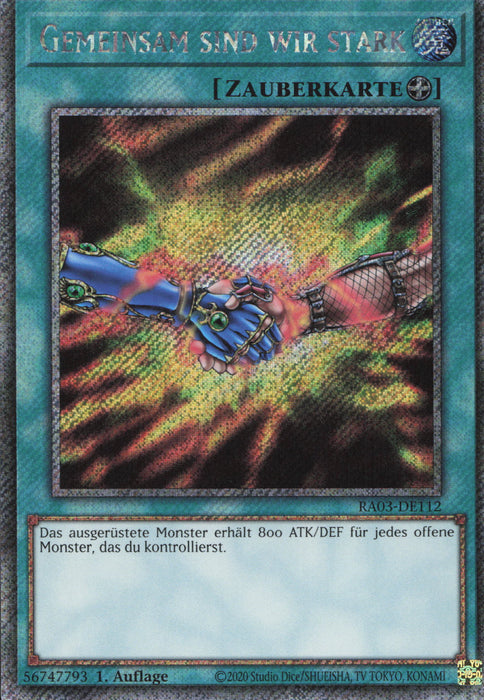 Gemeinsam sind wir stark (V.1) RA03-DE112 Platinum Secret Rare Deutsch