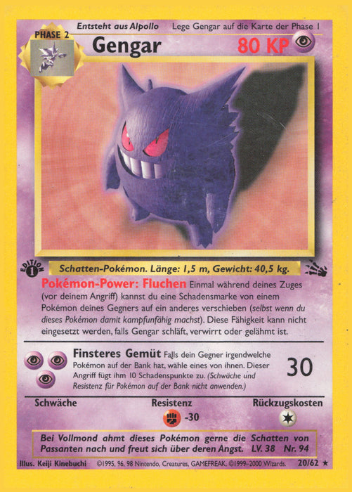 Gengar FO-20 Rare Deutsch