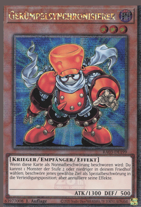 Gerümpelsynchronisierer (V.2) RA03-DE199 Quarter Century Secret Rare Deutsch