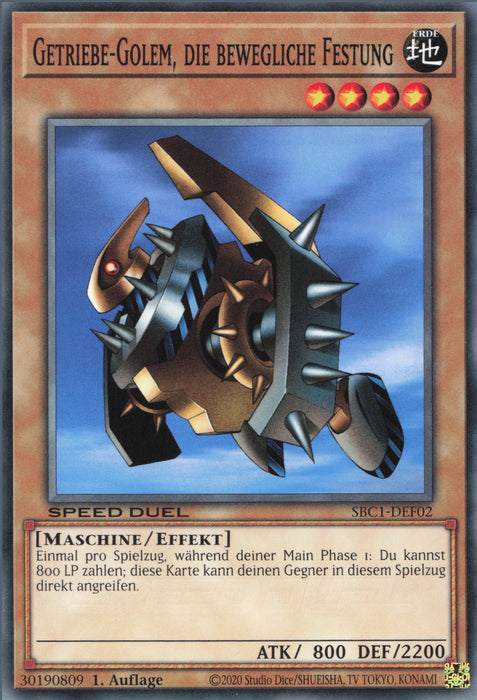 Getriebe-Golem, Die Bewegliche Festung SBC1-DEF02 Common Deutsch