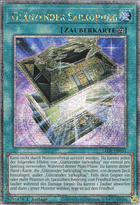 Glänzender Sarkophag (V.2) LEDE-DE051 Quarter Century Secret Rare Deutsch