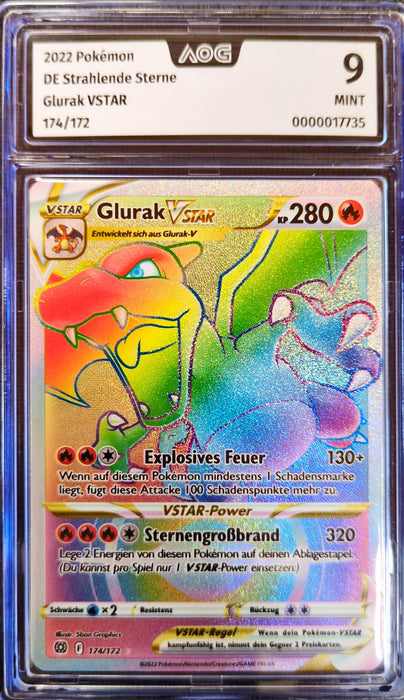 Glurak VSTAR BRS-174 Secret Rare Deutsch AOG-9