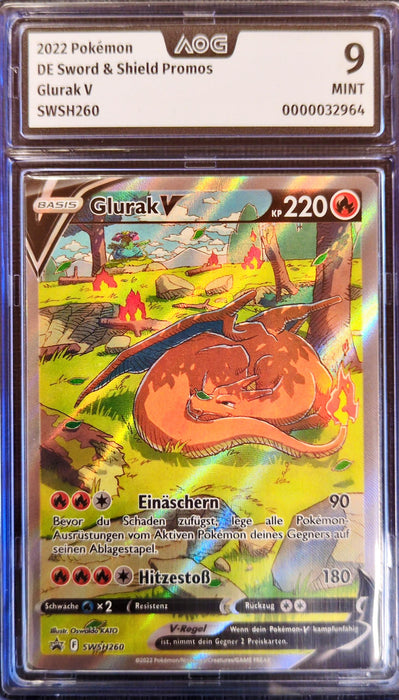 Glurak V SWSH-260 Promo Deutsch AOG-9