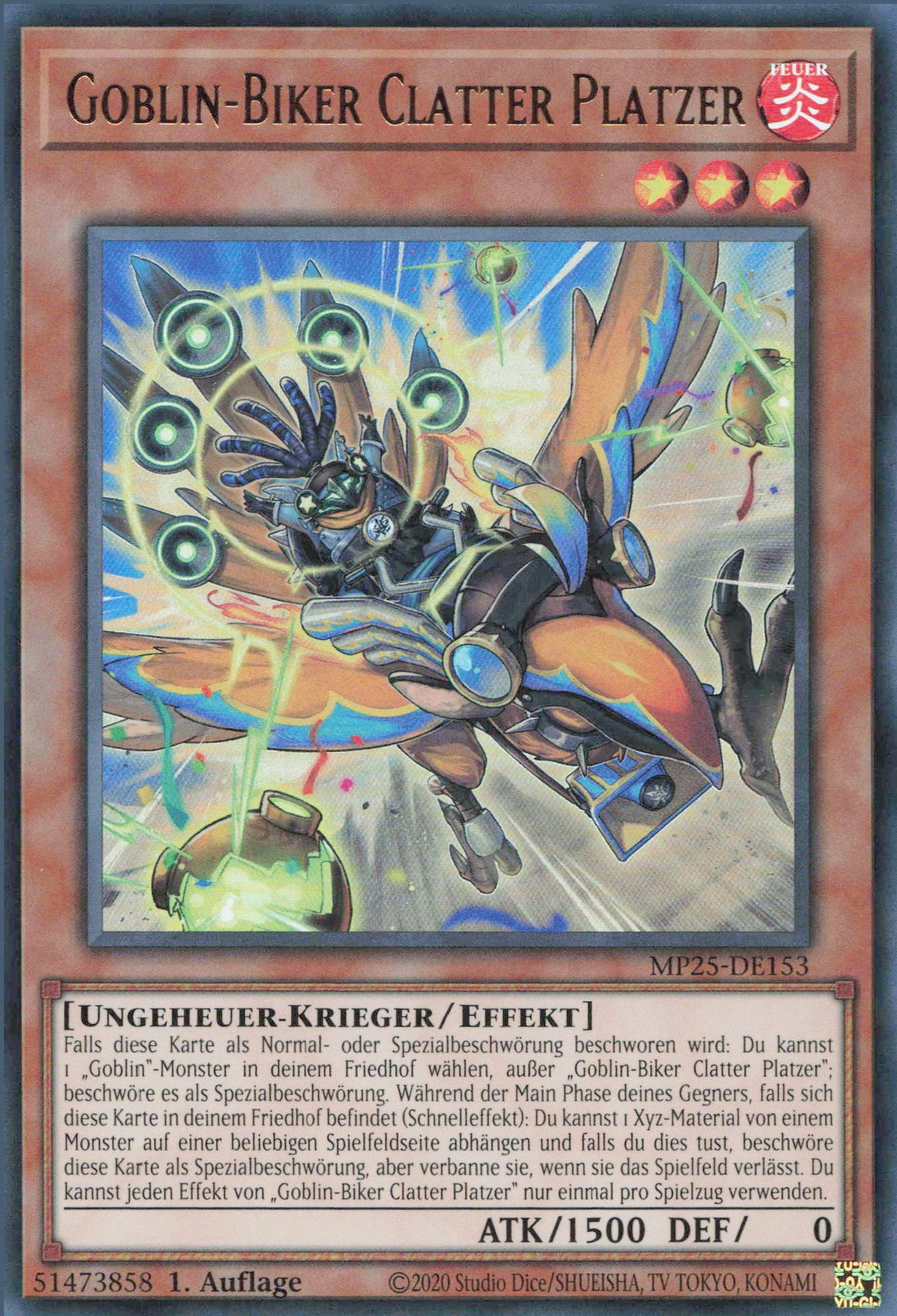 Yu-Gi-Oh! Goblin-Biker Clatter Platzer