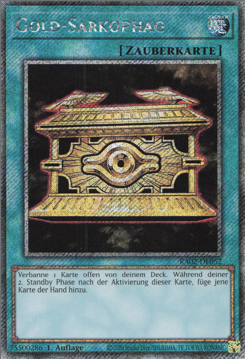 Gold-Sarkophag (V.4) RA02-DE052 Platinum Secret Rare Deutsch