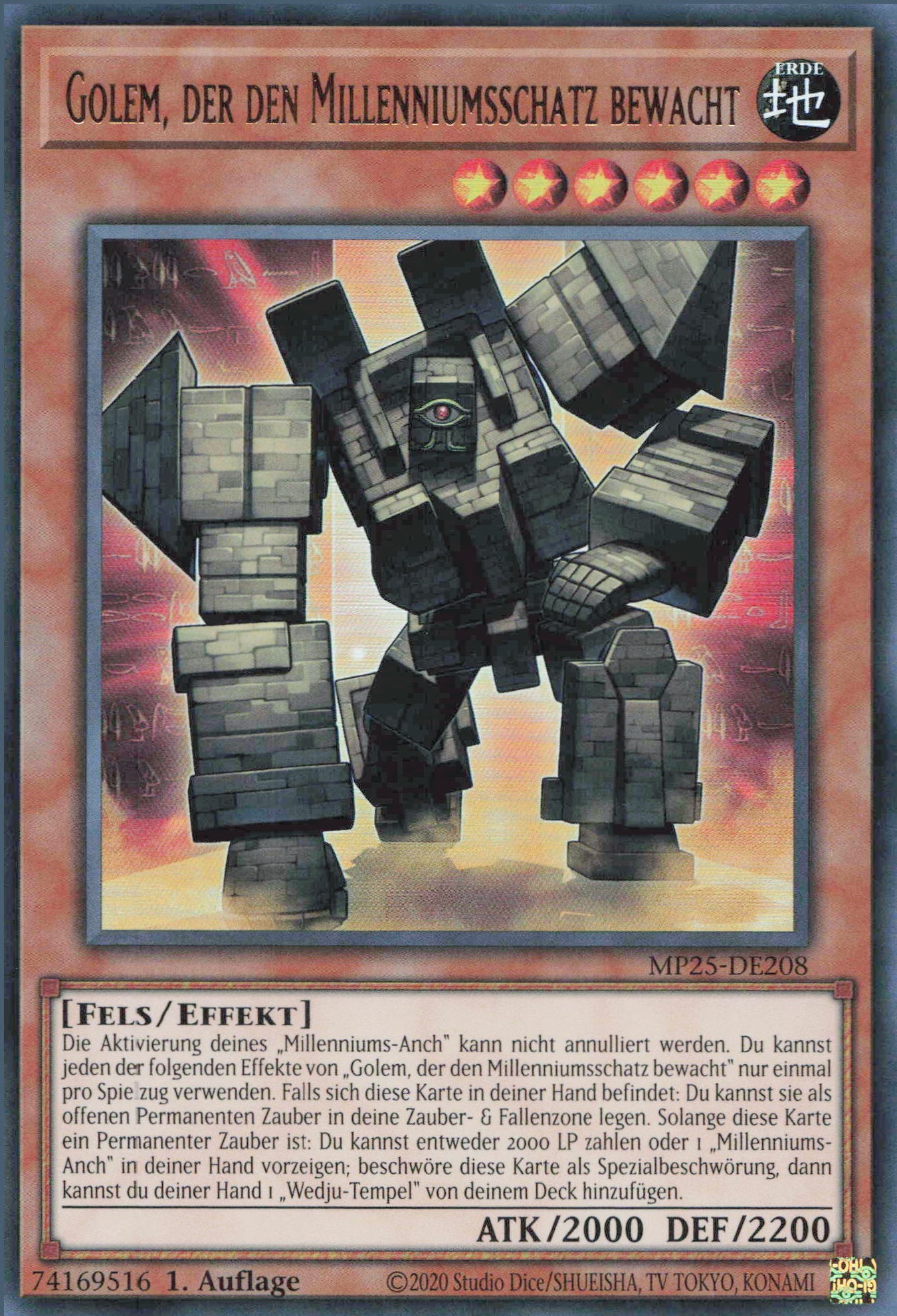 Yu-Gi-Oh! Golem, der den Millenniumsschatz bewacht