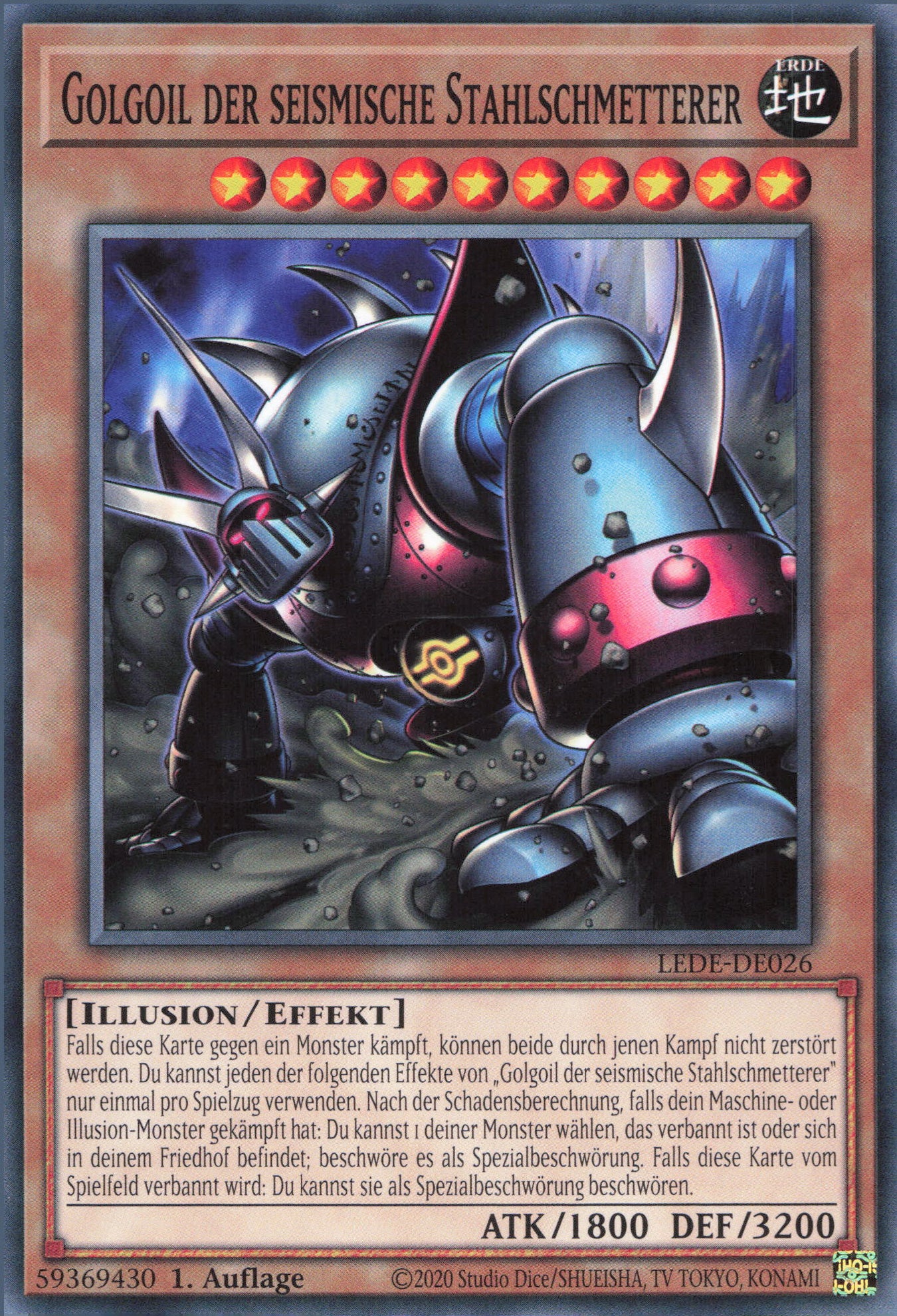 Yu-Gi-Oh! Golgoil der seismische Stahlschmetterer