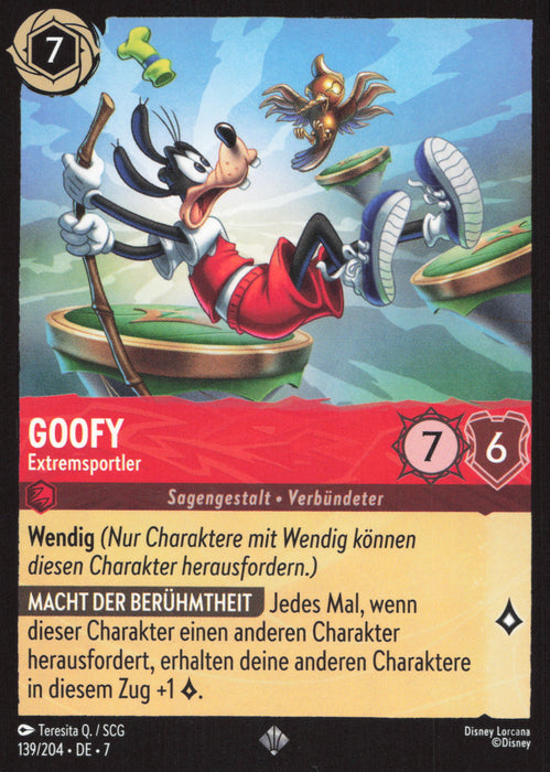 Goofy - Extremsportler 7ARI-139 Super Rare Deutsch