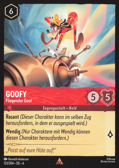 Goofy - Fliegender Goof 6AZS-123 Rare Deutsch