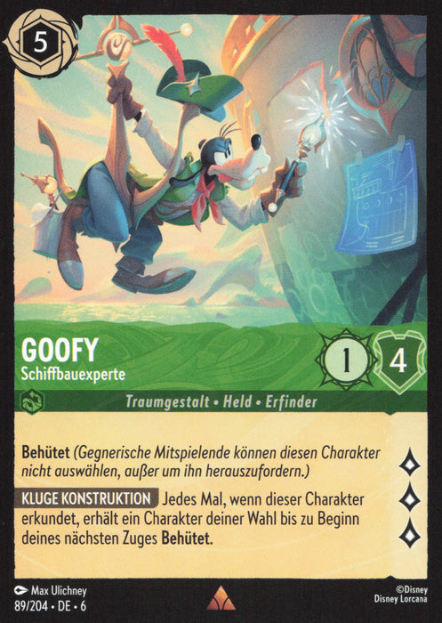 Goofy - Schiffbauexperte 6AZS-089 Rare Deutsch