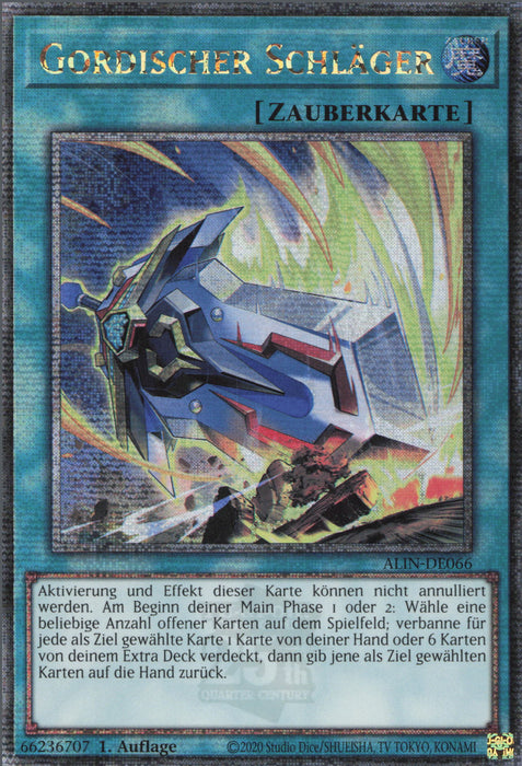 Gordischer Schläger (V.2) ALIN-DE066 Quarter Century Secret Rare Deutsch
