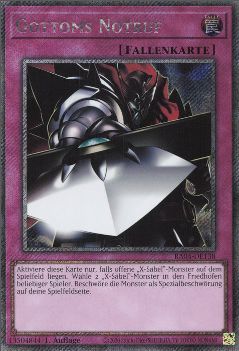 Gottoms Notruf (V.1) RA04-DE138 Platinum Secret Rare Deutsch