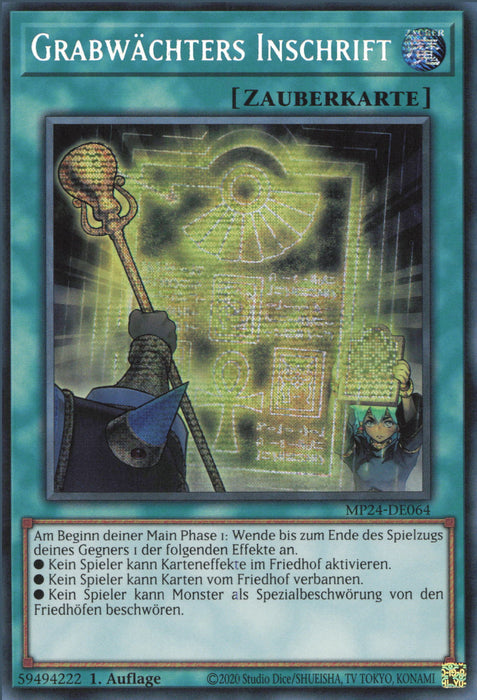 Grabwächters Inschrift MP24-DE064 Secret Rare Deutsch