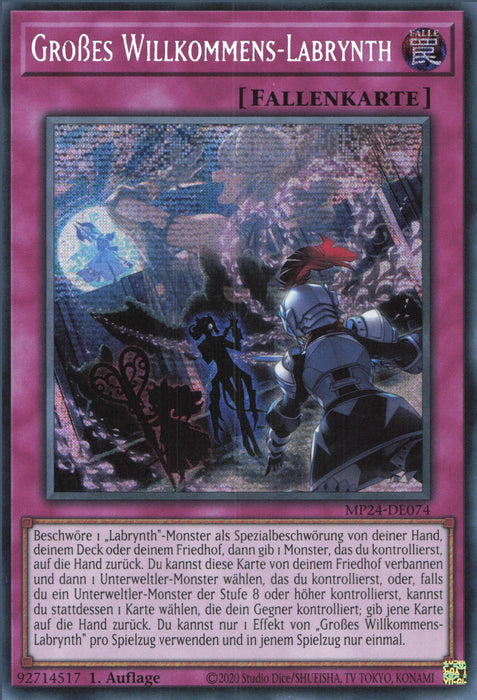 Großes Willkommens-Labrynth MP24-DE074 Secret Rare Deutsch