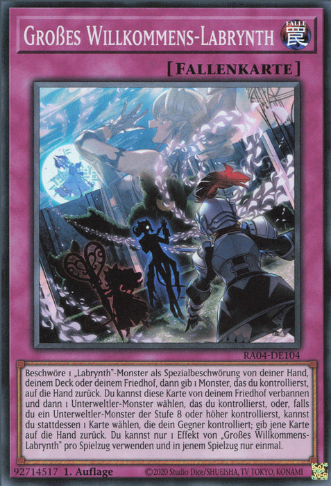 Großes Willkommens-Labrynth (V.1) RA04-DE104 Super Rare Deutsch