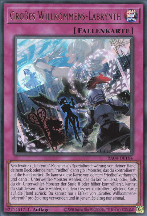 Großes Willkommens-Labrynth (V.2) RA04-DE104 Ultra Rare Deutsch