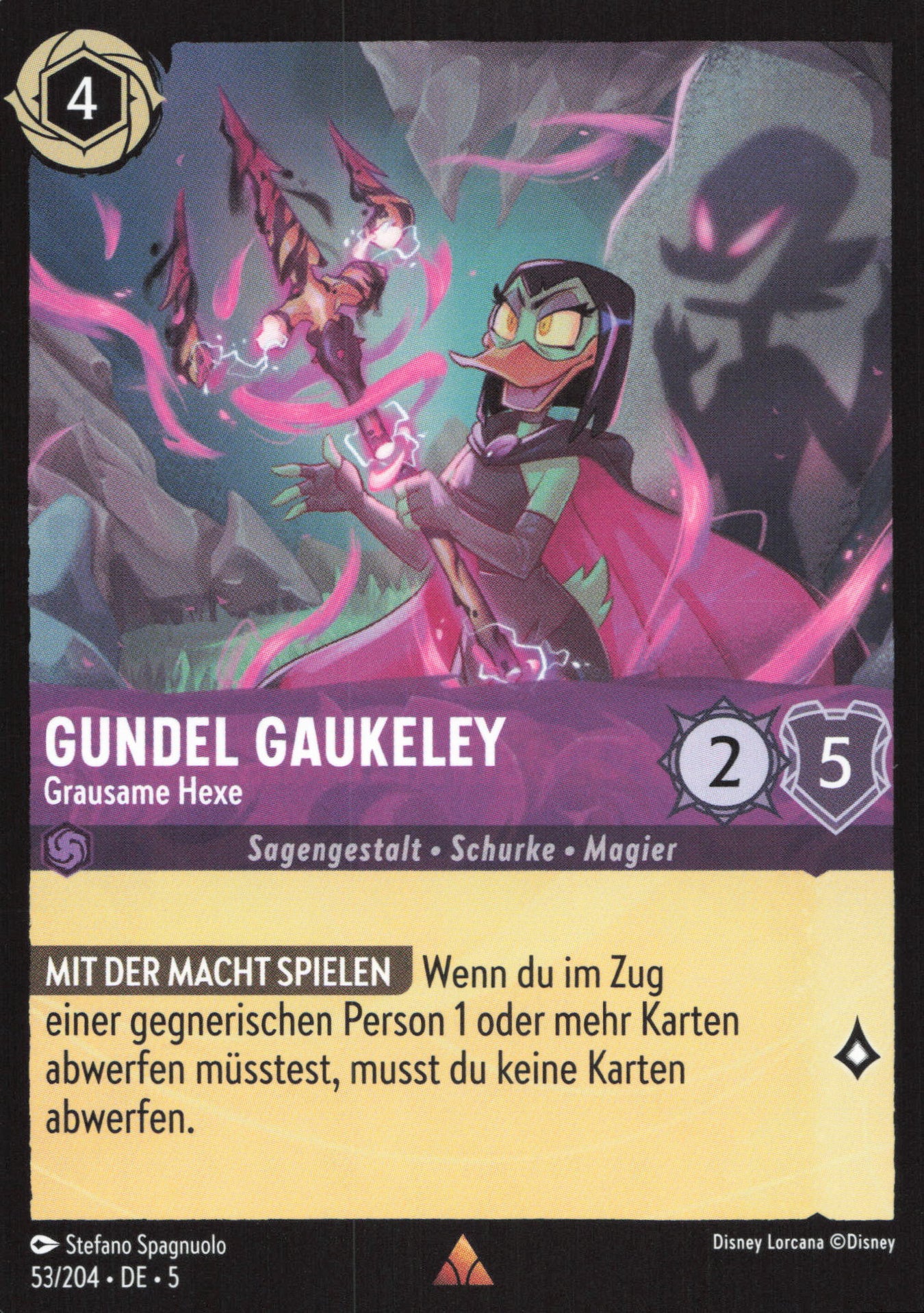 Alle Gundel Gaukeley Charakterkarten in Disney Lorcana