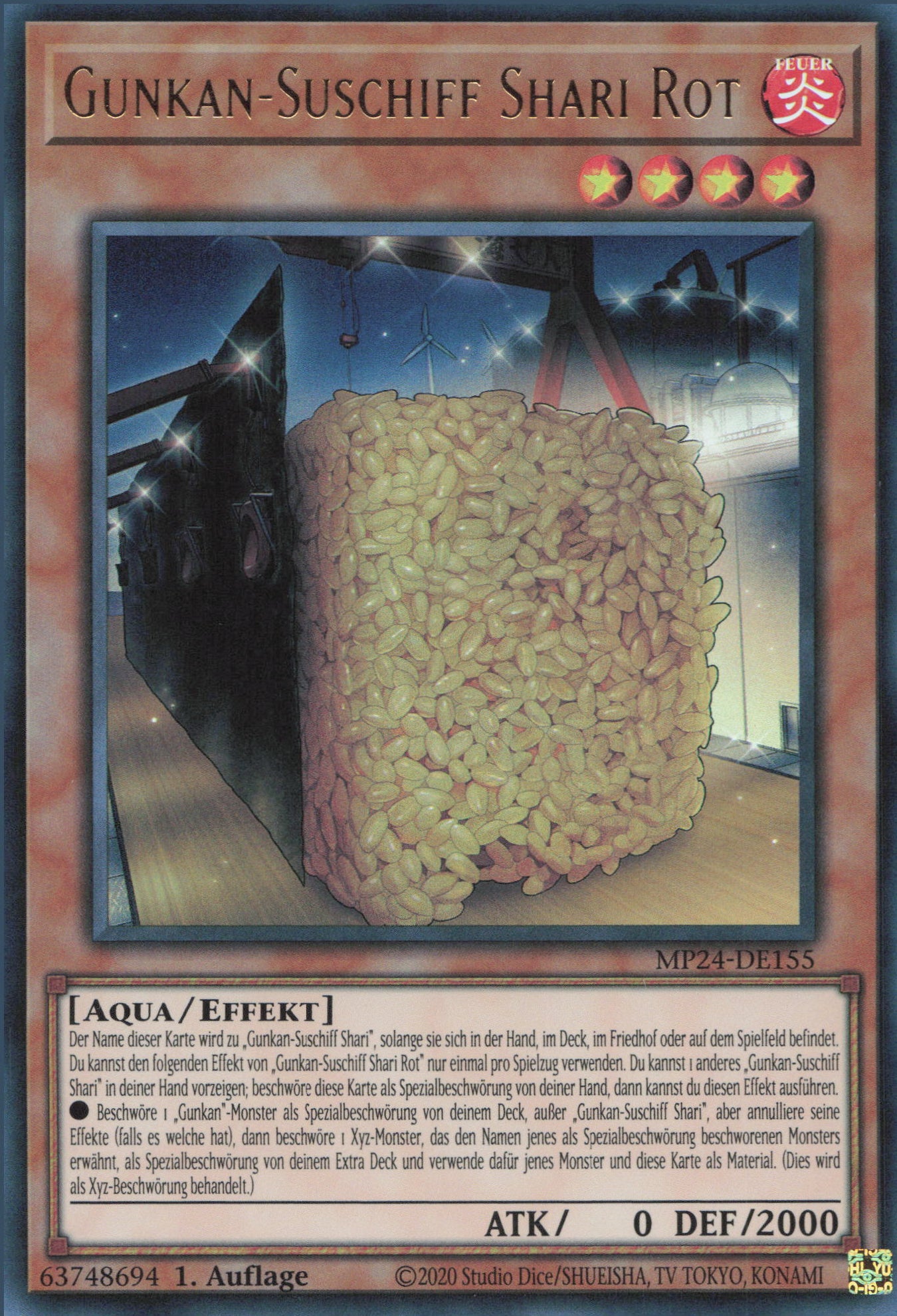 Yu-Gi-Oh! Gunkan-Suschiff Shari Rot