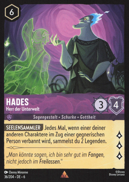 Hades - Herr der Unterwelt 6AZS-036 Rare Deutsch