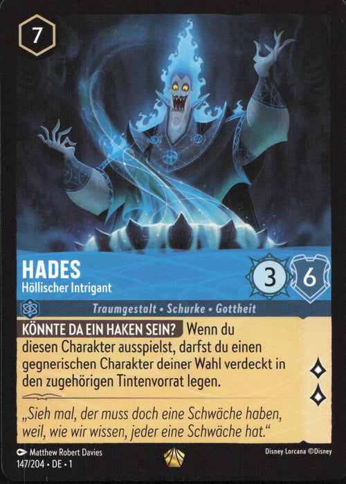 Hades - Höllischer Intrigant 1TFC-147 Legendary Deutsch